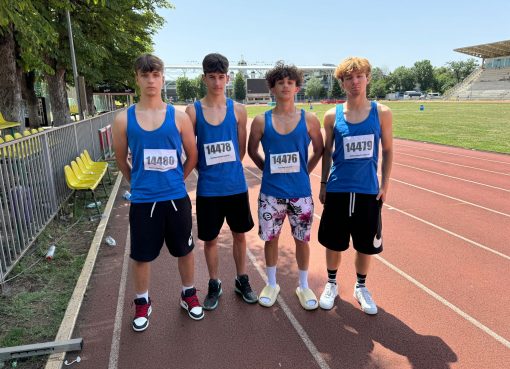 Atleții gorjeni, jucători ai echipei de fotbal U17 a CSM Târgu Jiu, au participat în acest weekend la Campionatul Național de Juniori la Atletism de la București